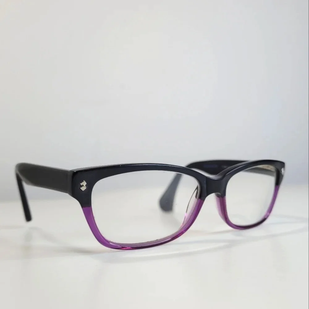 Kenneth Cole Eyeglass Frames Style 198  Black Purple Glasses 53-14-135